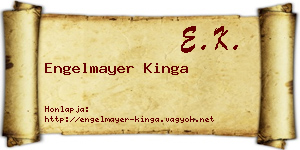 Engelmayer Kinga névjegykártya