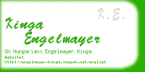kinga engelmayer business card